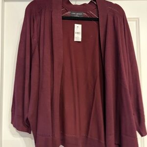 Lane Bryant Women's Deep Burgundy Cardigan